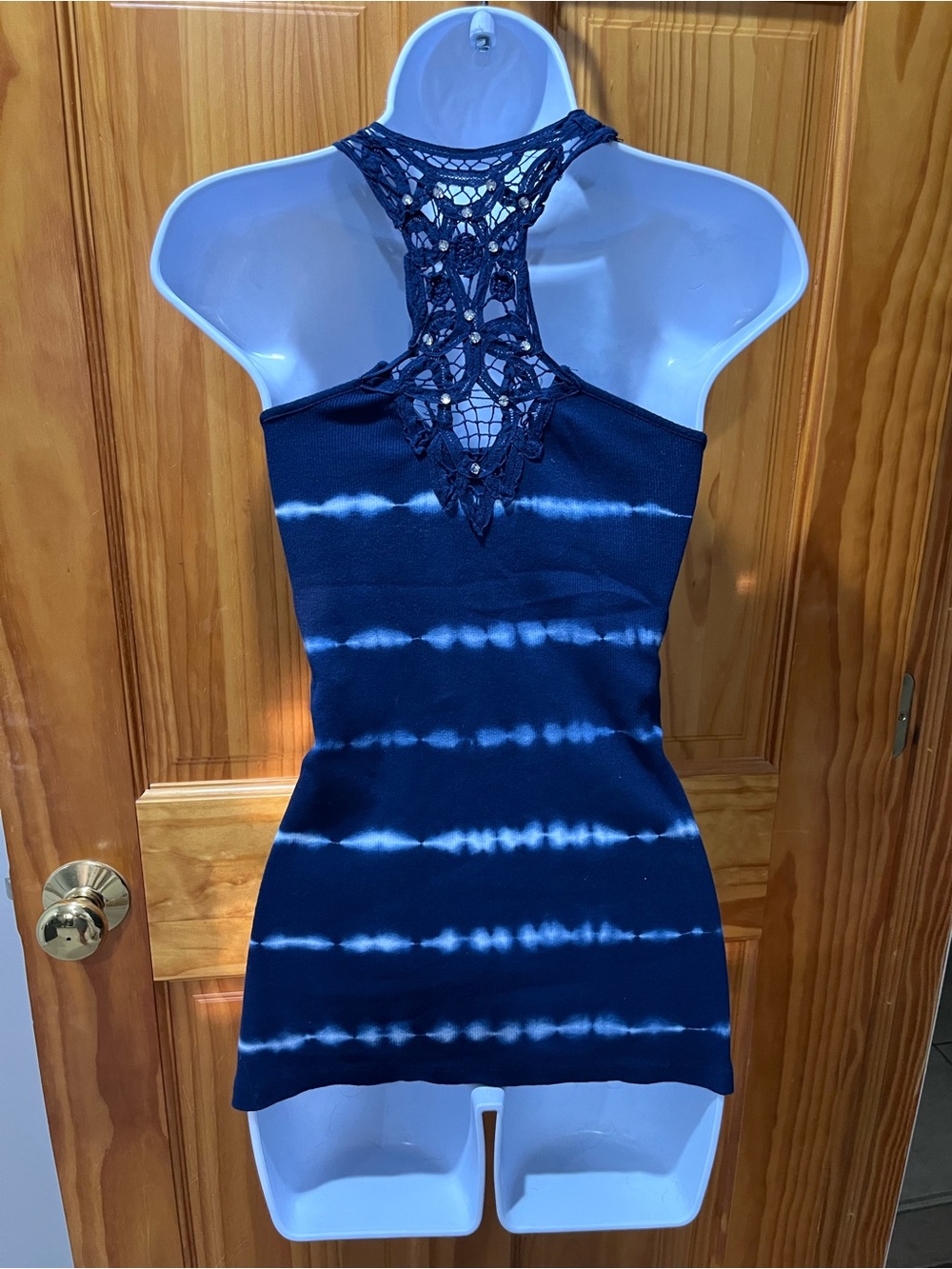 Venus Lace & Rhinestone Racerback Tank Top - Picture 10 of 13